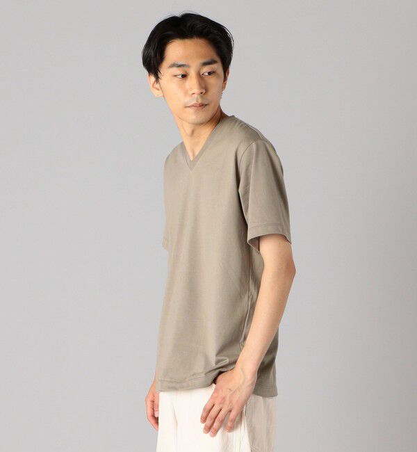 SHIPS「SHIPS: 抗菌・防臭 NANO-FINE（R） コットン Vネック Tシャツ」|Tシャツ・カットソー|
