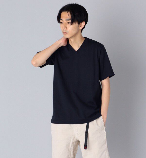 SHIPS「SHIPS: 抗菌・防臭 NANO-FINE（R） コットン Vネック Tシャツ」|Tシャツ・カットソー|