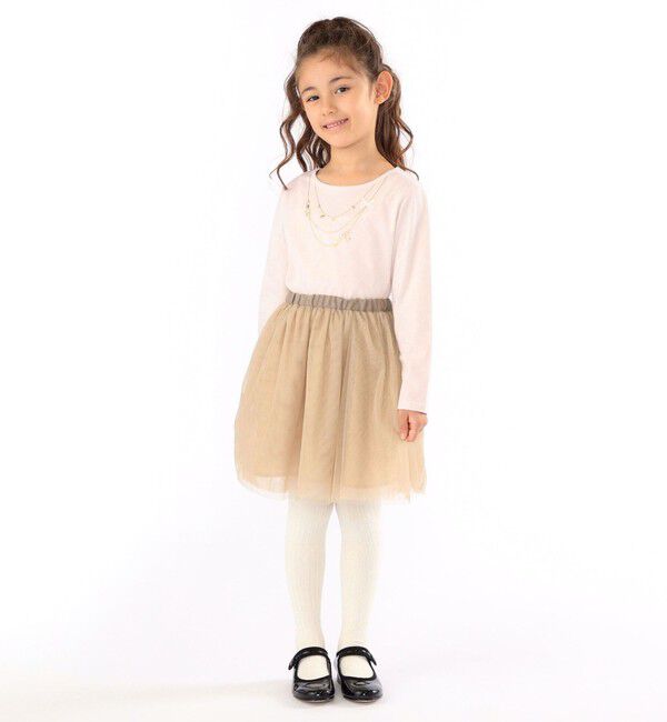 SHIPS KIDS「SHIPS KIDS:100～130cm / チュール スカート」|フレア|