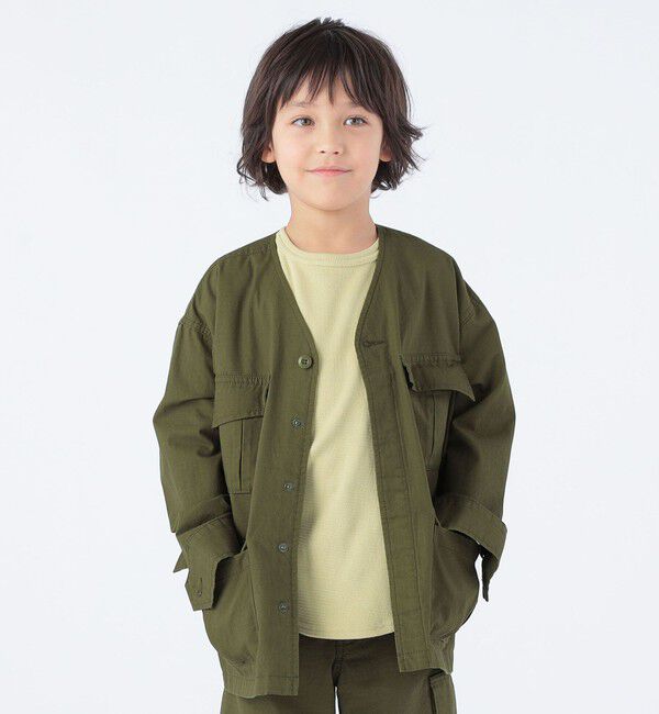SHIPS KIDS「【SHIPS KIDS別注】GOLDENMILLS:100～140cm / ファティーグ ジャケット」|ミリタリー・モッズコート|