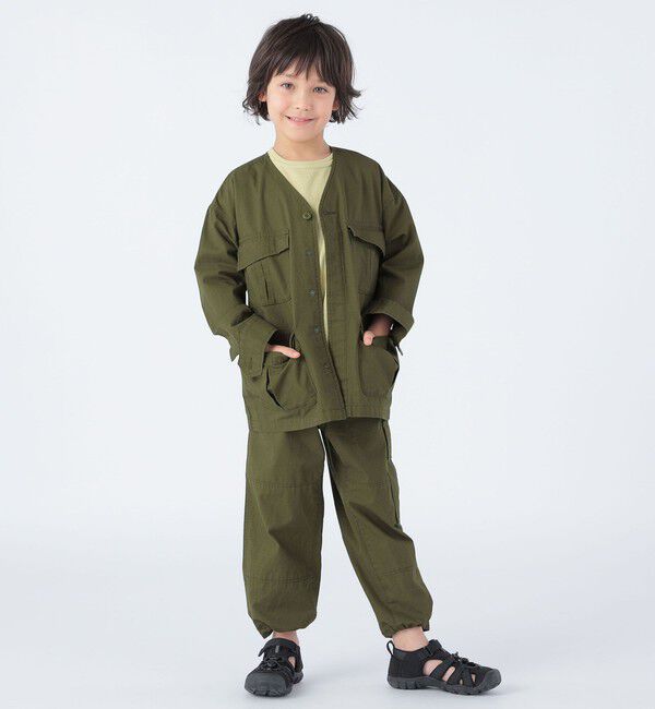 SHIPS KIDS「【SHIPS KIDS別注】GOLDENMILLS:100～140cm / ファティーグ ジャケット」|ミリタリー・モッズコート|