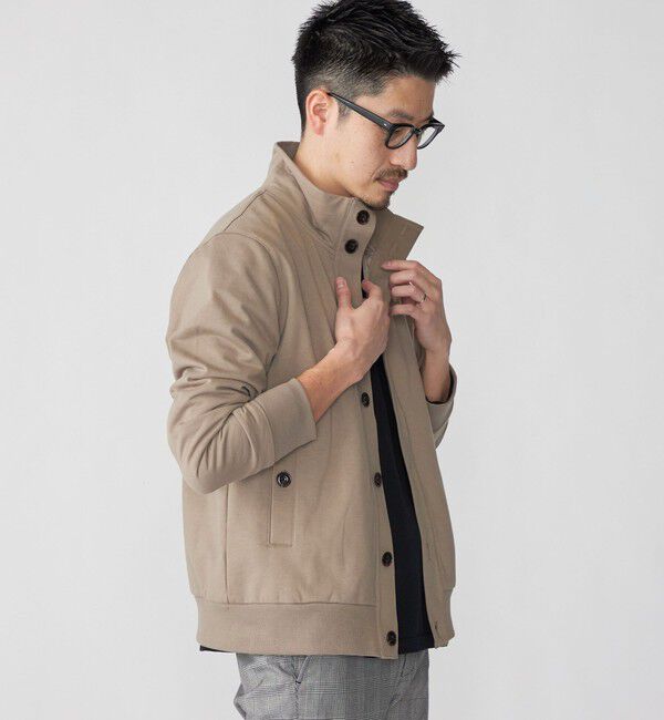 SHIPS「SHIPS: TEXBRID(R) スタンド リブブルゾン」|ブルゾン・スタジャン|