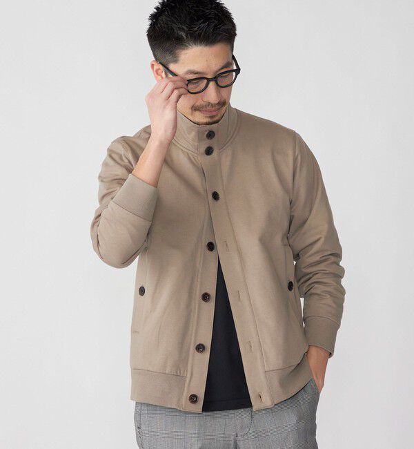 SHIPS「SHIPS: TEXBRID(R) スタンド リブブルゾン」|ブルゾン・スタジャン|