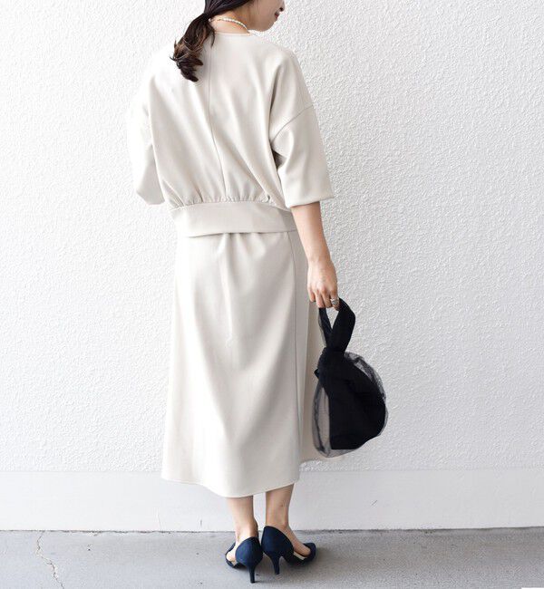 SHIPS for women「*〈手洗い可能〉ジョーゼット 切替 セミフレア スカート ◇」|スカート|