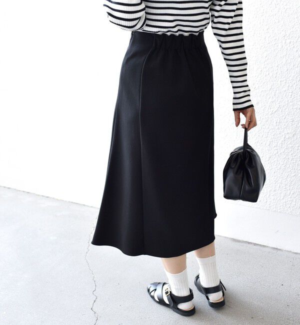 SHIPS for women「*〈手洗い可能〉ジョーゼット 切替 セミフレア スカート ◇」|スカート|
