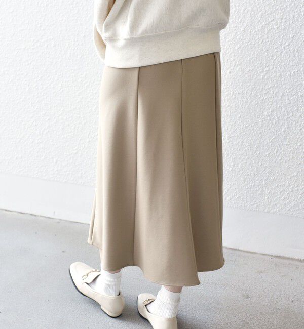 SHIPS for women「*〈手洗い可能〉ジョーゼット 切替 セミフレア スカート ◇」|スカート|