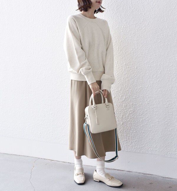 SHIPS for women「*〈手洗い可能〉ジョーゼット 切替 セミフレア スカート ◇」|スカート|