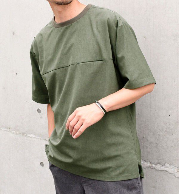 SHIPS any「SHIPS any: COOLMAX（R） サマー プルオーバー Tシャツ (セットアップ対応) 24SS◇」|Tシャツ・カットソー|