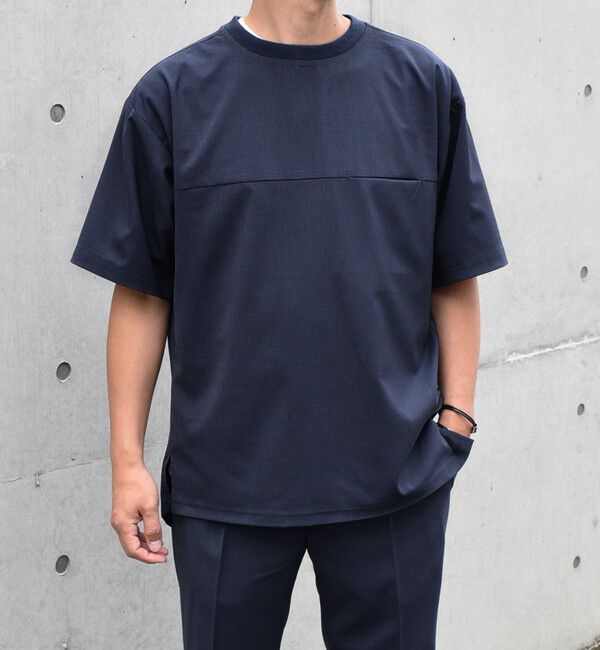 SHIPS any「SHIPS any: COOLMAX（R） サマー プルオーバー Tシャツ (セットアップ対応) 24SS◇」|Tシャツ・カットソー|