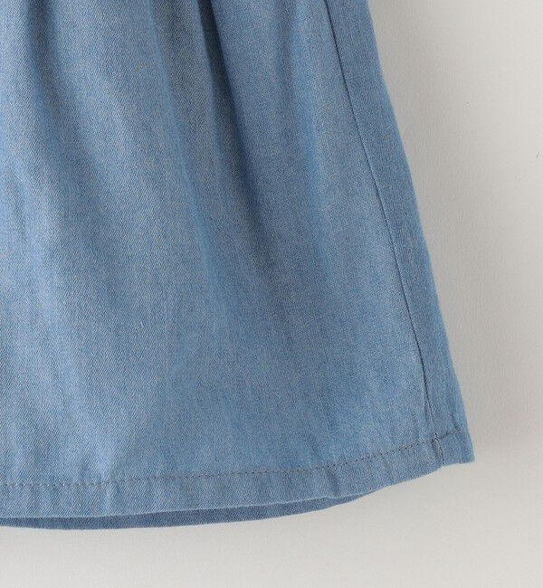 SHIPS KIDS「SHIPS KIDS:100～130cm / ティアード デニム スカート」|フレア|