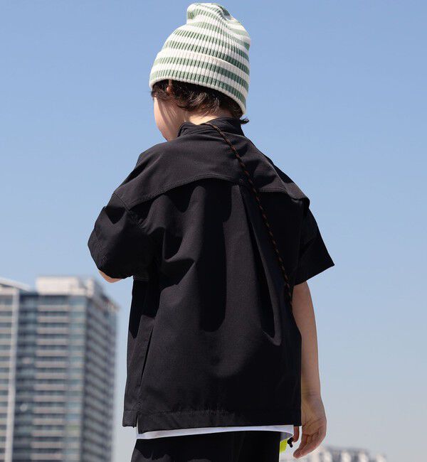SHIPS KIDS「SHIPS KIDS:100～130cm /〈UVカット/吸水速乾〉ナイロン ドライ シャツ」|シャツ・ブラウス|