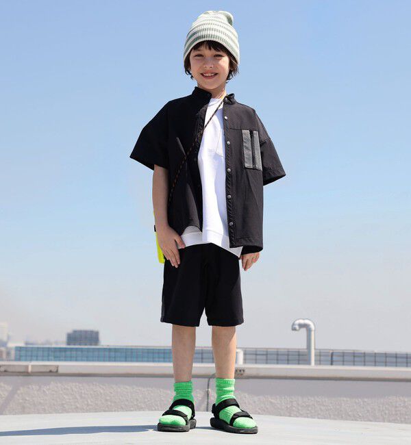 SHIPS KIDS「SHIPS KIDS:100～130cm /〈UVカット/吸水速乾〉ナイロン ドライ シャツ」|シャツ・ブラウス|