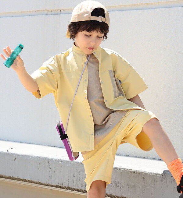 SHIPS KIDS「SHIPS KIDS:100～130cm /〈UVカット/吸水速乾〉ナイロン ドライ シャツ」|シャツ・ブラウス|