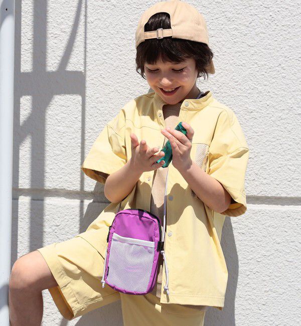 SHIPS KIDS「SHIPS KIDS:100～130cm /〈UVカット/吸水速乾〉ナイロン ドライ シャツ」|シャツ・ブラウス|