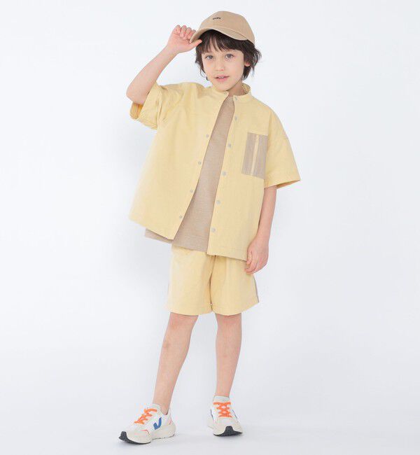 SHIPS KIDS「SHIPS KIDS:100～130cm /〈UVカット/吸水速乾〉ナイロン ドライ シャツ」|シャツ・ブラウス|