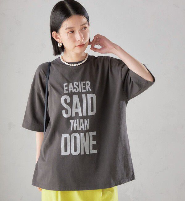 SHIPS for women「【SHIPS別注】81BRANCA:5分袖 ロゴ TEE 24SS 」|Tシャツ・カットソー|