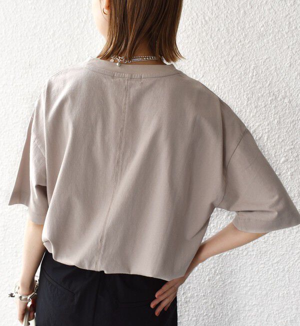 SHIPS for women「【SHIPS別注】81BRANCA:5分袖 ロゴ TEE 24SS 」|Tシャツ・カットソー|