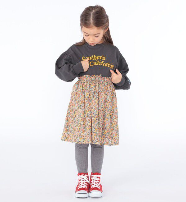 SHIPS KIDS「SHIPS KIDS:100～130cm / リバティ スカート」|フレア|