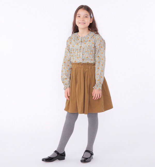 SHIPS KIDS「SHIPS KIDS:140～150cm / リバティ 長袖 ブラウス」|シャツ・ブラウス|