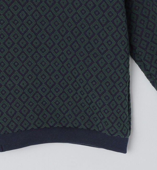 SHIPS「SHIPS: 〈洗濯機可能〉ジャカード 小紋柄 Vネック カーディガン」|カーディガン|