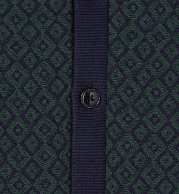 SHIPS「SHIPS: 〈洗濯機可能〉ジャカード 小紋柄 Vネック カーディガン」|カーディガン|