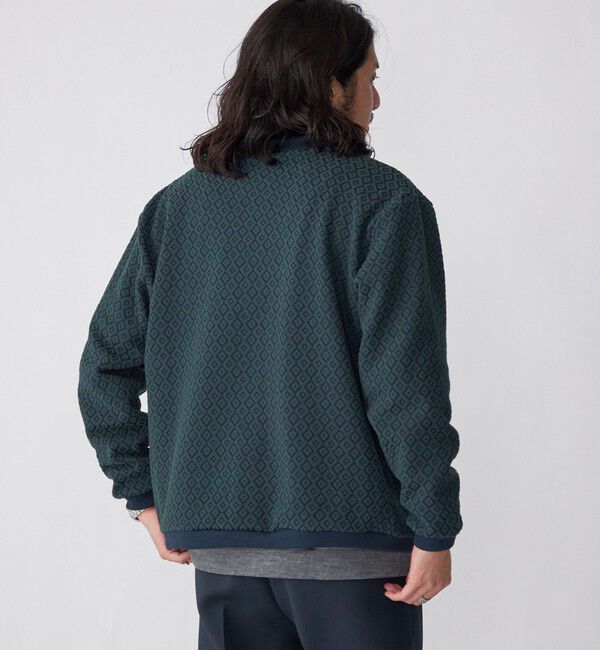 SHIPS「SHIPS: 〈洗濯機可能〉ジャカード 小紋柄 Vネック カーディガン」|カーディガン|