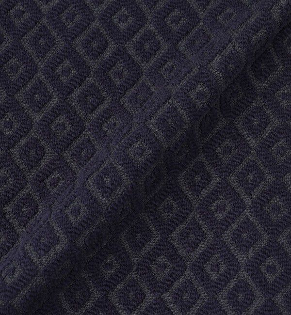 SHIPS「SHIPS: 〈洗濯機可能〉ジャカード 小紋柄 Vネック カーディガン」|カーディガン|