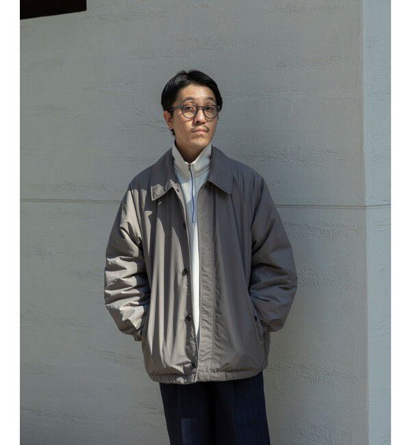 SHIPS「SHIPS:〈撥水〉Thinsulate 中綿 ハリントンジャケット」|ブルゾン・スタジャン|チャコールグレー