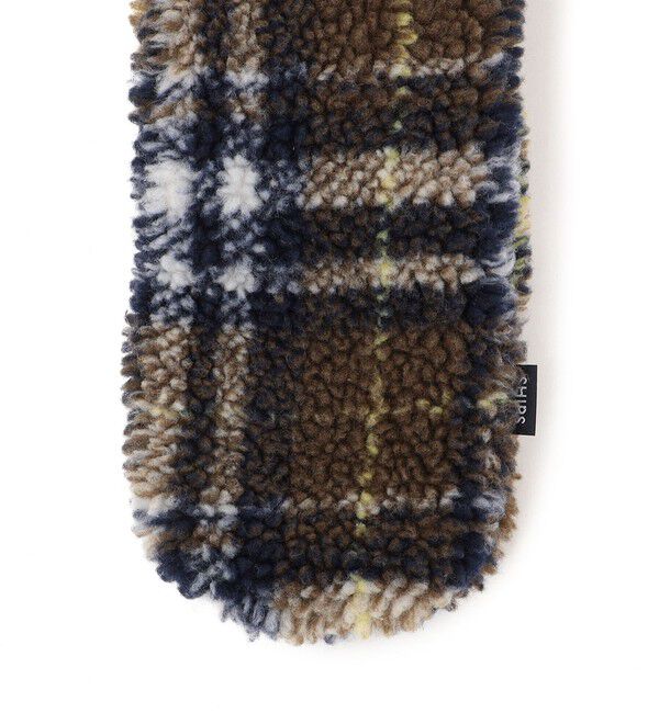 SHIPS KIDS「SHIPS KIDS:チェック ボア マフラー」|マフラー|