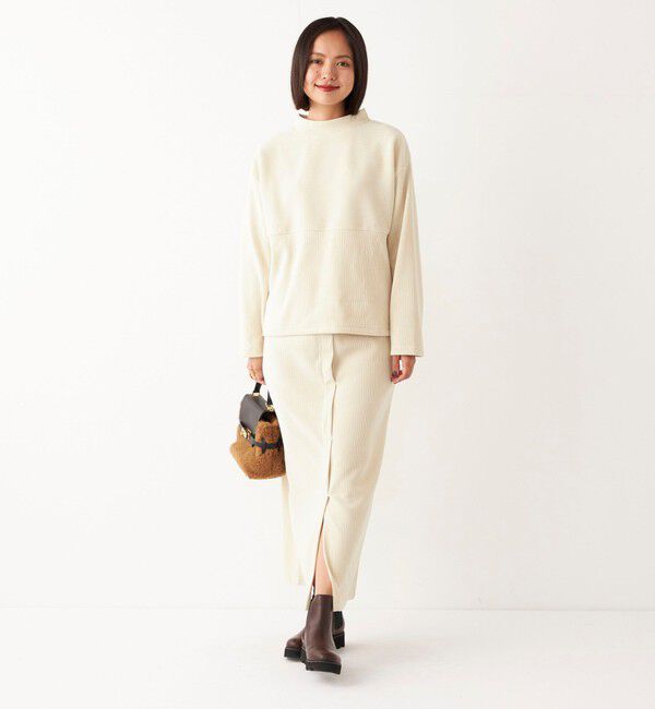 SHIPS Colors 「SHIPS Colors:〈洗濯機可能〉カット コーデュロイ タイト スカート」|タイト|