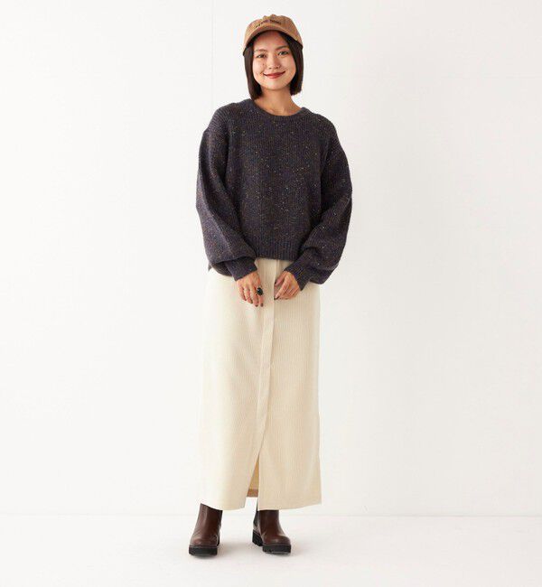 SHIPS Colors 「SHIPS Colors:〈洗濯機可能〉カット コーデュロイ タイト スカート」|タイト|