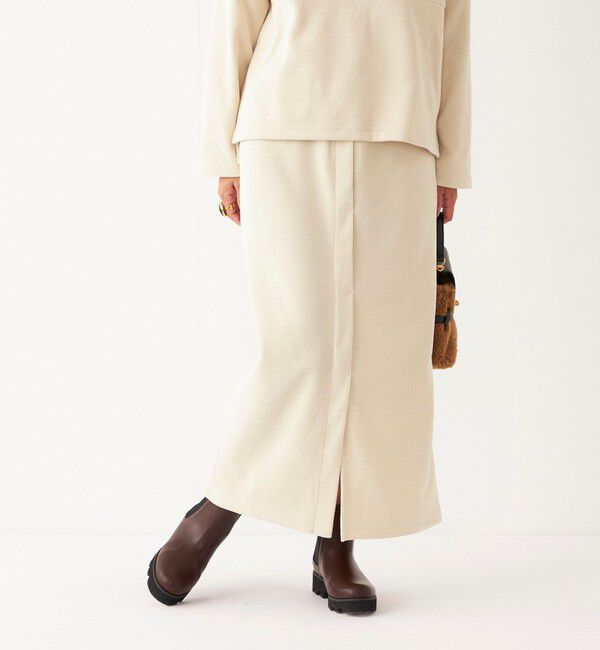 SHIPS Colors 「SHIPS Colors:〈洗濯機可能〉カット コーデュロイ タイト スカート」|タイト|