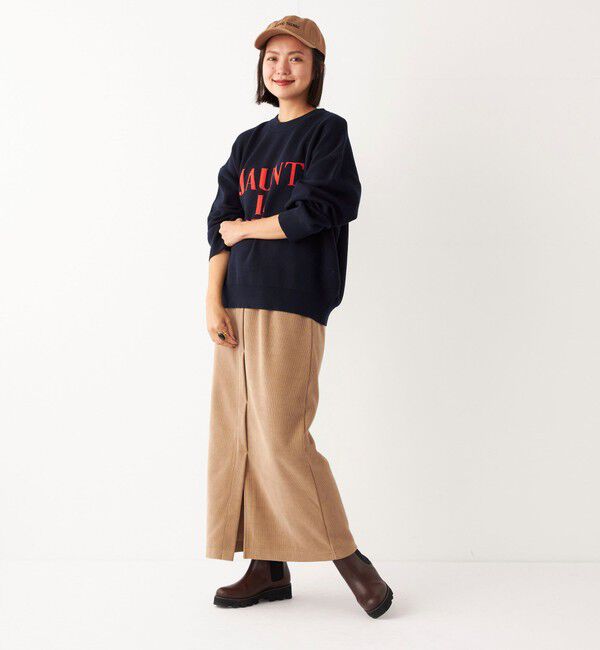 SHIPS Colors 「SHIPS Colors:〈洗濯機可能〉カット コーデュロイ タイト スカート」|タイト|