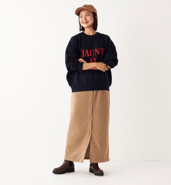 SHIPS Colors 「SHIPS Colors:〈洗濯機可能〉カット コーデュロイ タイト スカート」|タイト|