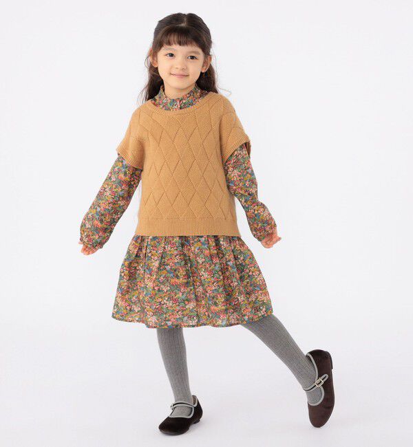SHIPS KIDS「SHIPS KIDS:100～140cm /〈手洗い可能〉ジャカード ベスト」|ベスト・ジレ|