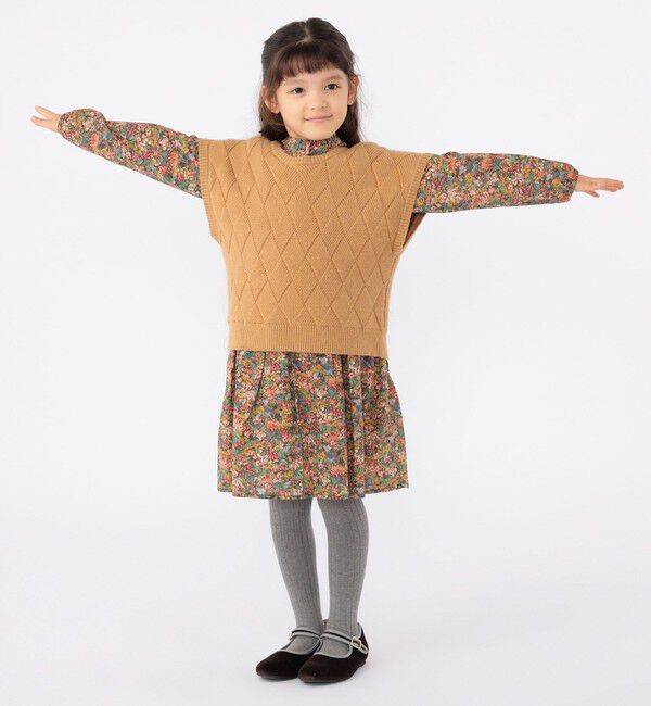 SHIPS KIDS「SHIPS KIDS:100～140cm /〈手洗い可能〉ジャカード ベスト」|ベスト・ジレ|