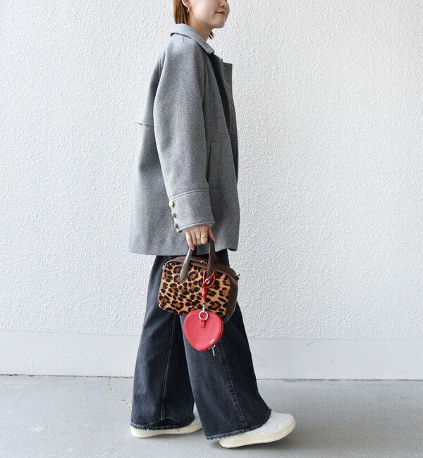 SHIPS for women「【WEB限定】〈手洗い可能〉ウール ライク ジャージー メルトン 2WAY Pコート」|ピーコート|