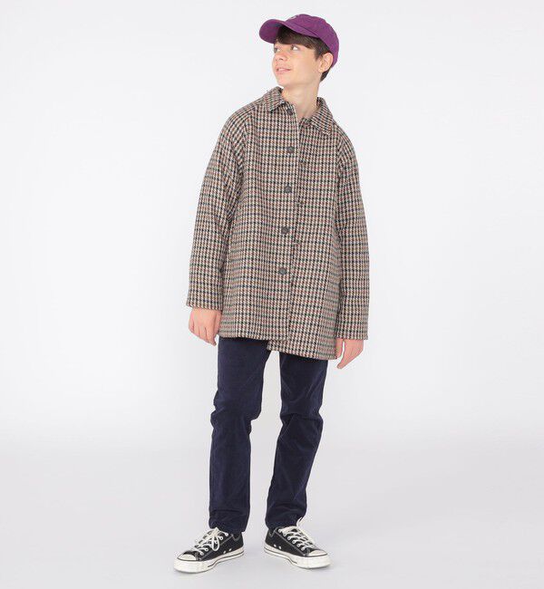SHIPS KIDS「SHIPS KIDS:145～160cm / ガンクラブチェック ステンカラー コート」|ステンカラーコート|