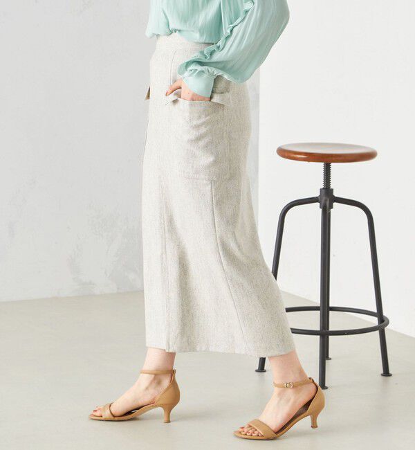 SHIPS for women「リサイクル ウール混 ポケット タイト スカート」|スカート|