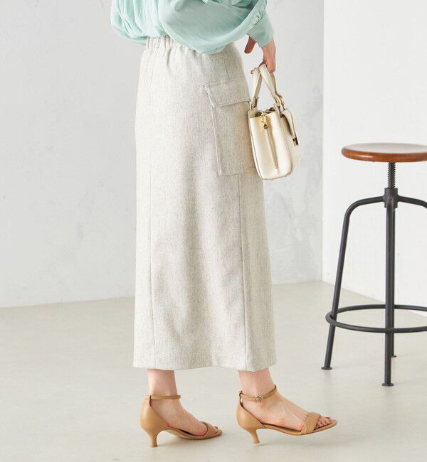 SHIPS for women「リサイクル ウール混 ポケット タイト スカート」|スカート|