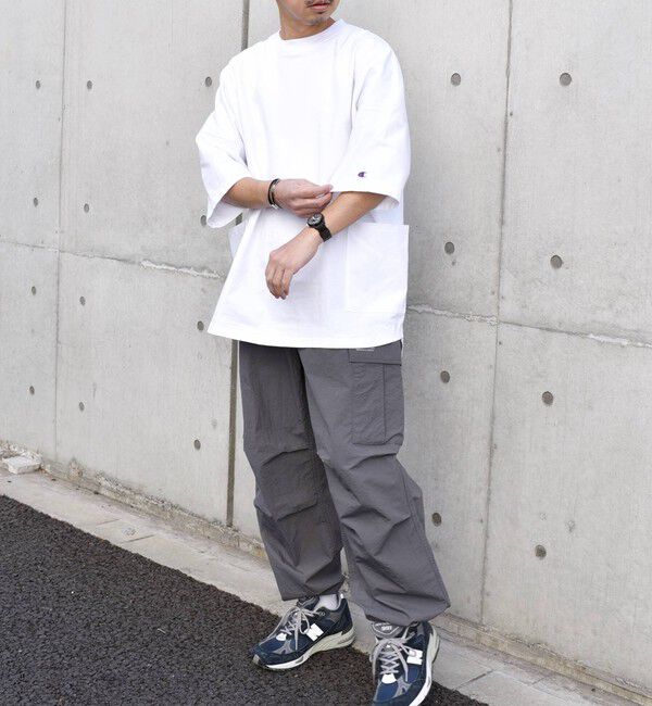 SHIPS any「【SHIPS any別注】Champion: ドルマン キャンプポケット Tシャツ 25SS◇」|Tシャツ・カットソー|