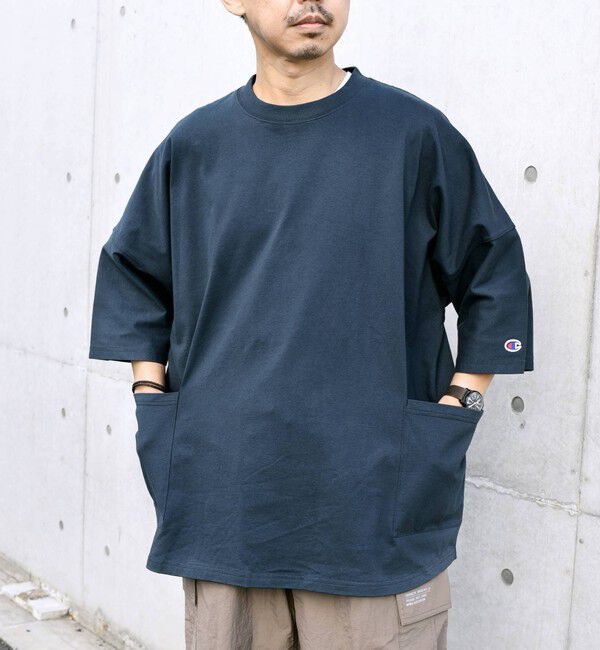 SHIPS any「【SHIPS any別注】Champion: ドルマン キャンプポケット Tシャツ 25SS◇」|Tシャツ・カットソー|