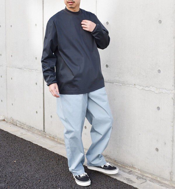 SHIPS any「SHIPS any: スムースコットン モックネック Tシャツ (ロンT)◇」|Tシャツ・カットソー|