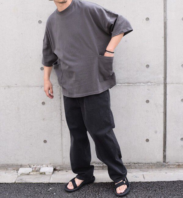 SHIPS any「SHIPS any: COTTON USA ドルマン サイド ポケット Tシャツ 24SS◇」|Tシャツ・カットソー|