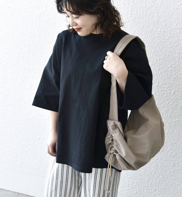 SHIPS any「SHIPS any: COTTON USA ドルマン サイド ポケット Tシャツ 24SS◇」|Tシャツ・カットソー|