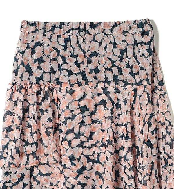 SHIPS for women「〈手洗い可能〉フラワー プリント ティアード スカート 24SS ◇」|スカート|