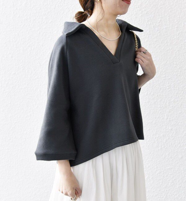 SHIPS any「SHIPS any:〈手洗い可能〉サカリバ スキッパー ポロ プルオーバー」|Tシャツ・カットソー|