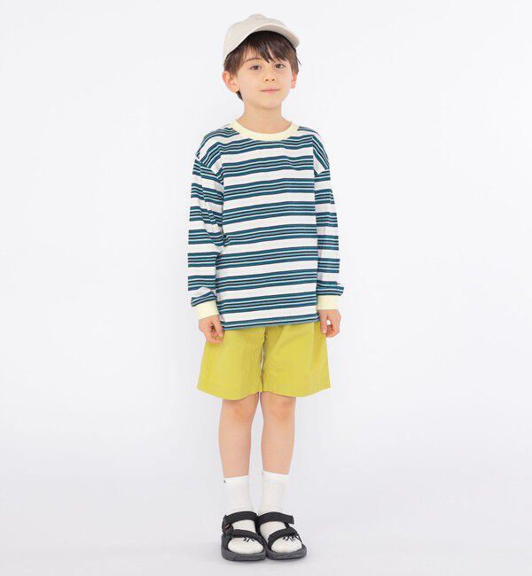 SHIPS KIDS「SHIPS KIDS:100～130cm / マルチ ボーダー 長袖 TEE」|Tシャツ・カットソー|