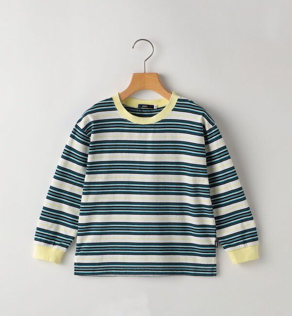 SHIPS KIDS「SHIPS KIDS:100～130cm / マルチ ボーダー 長袖 TEE」|Tシャツ・カットソー|