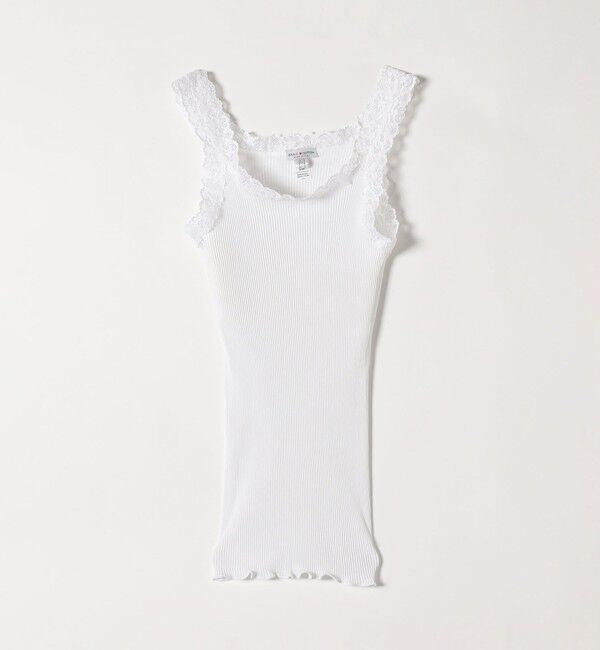 SHIPS any「BASIC COTTON:〈洗濯機可能〉レースキャミソール 25SS」|キャミソール|ホワイト